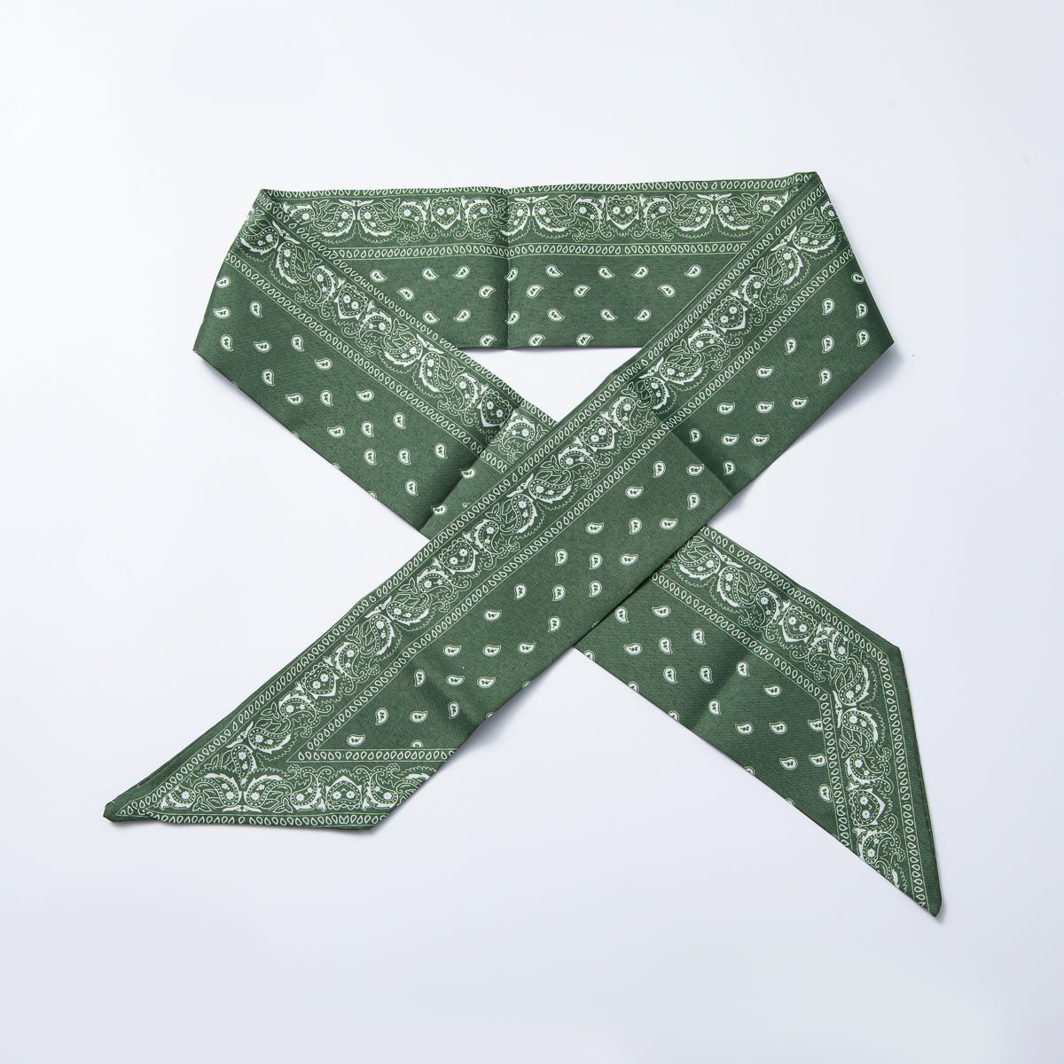 Brown Leaf, Red, Blue 73mm Soft Faux Silk Bandana Scarf Necklace | WA - 1758 - DLUXCA