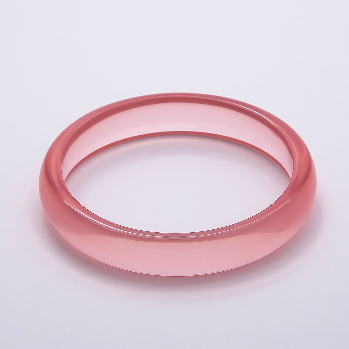 Brown, White, Red, Cream, Blue, Pink, Green, Teal Marble Thin Acrylic Resin Bangle Bracelet | WA - 04423 ~ WA - 04430 - DLUXCA