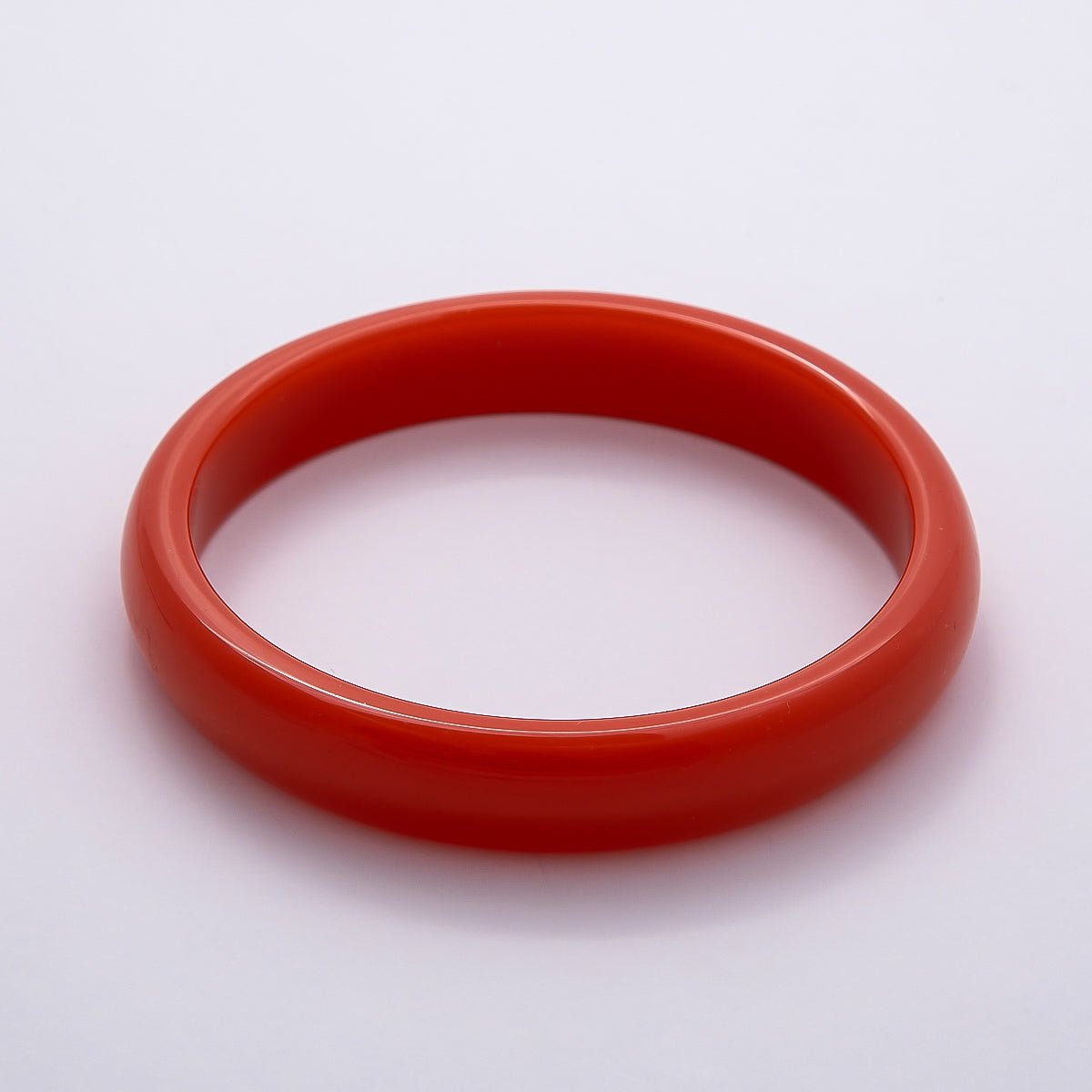Brown, White, Red, Cream, Blue, Pink, Green, Teal Marble Thin Acrylic Resin Bangle Bracelet | WA - 04423 ~ WA - 04430 - DLUXCA