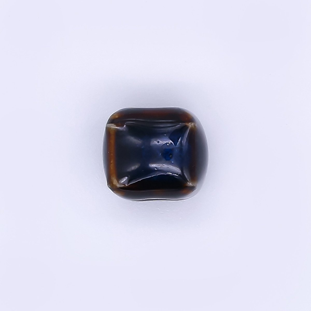 Ceramic Art Colorful Cushion Square Shaped Bead Spacer | B - 673 B - 675 B - 677 B - 678 B - 680 B - 681 B - 685 B - 686 - DLUXCA