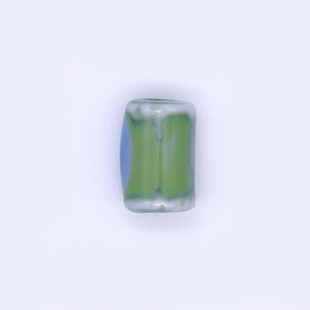 Ceramic Art Colorful Cylinder Bars Tube Bead Spacer | B - 648 - B - 651, B - 653 - DLUXCA