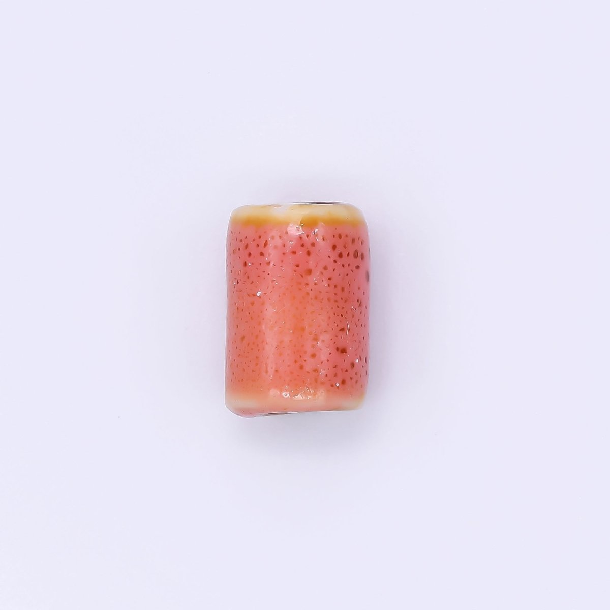 Ceramic Art Colorful Cylinder Tube Bead Spacer | B - 664, B - 666 - B - 668, B - 672 - DLUXCA