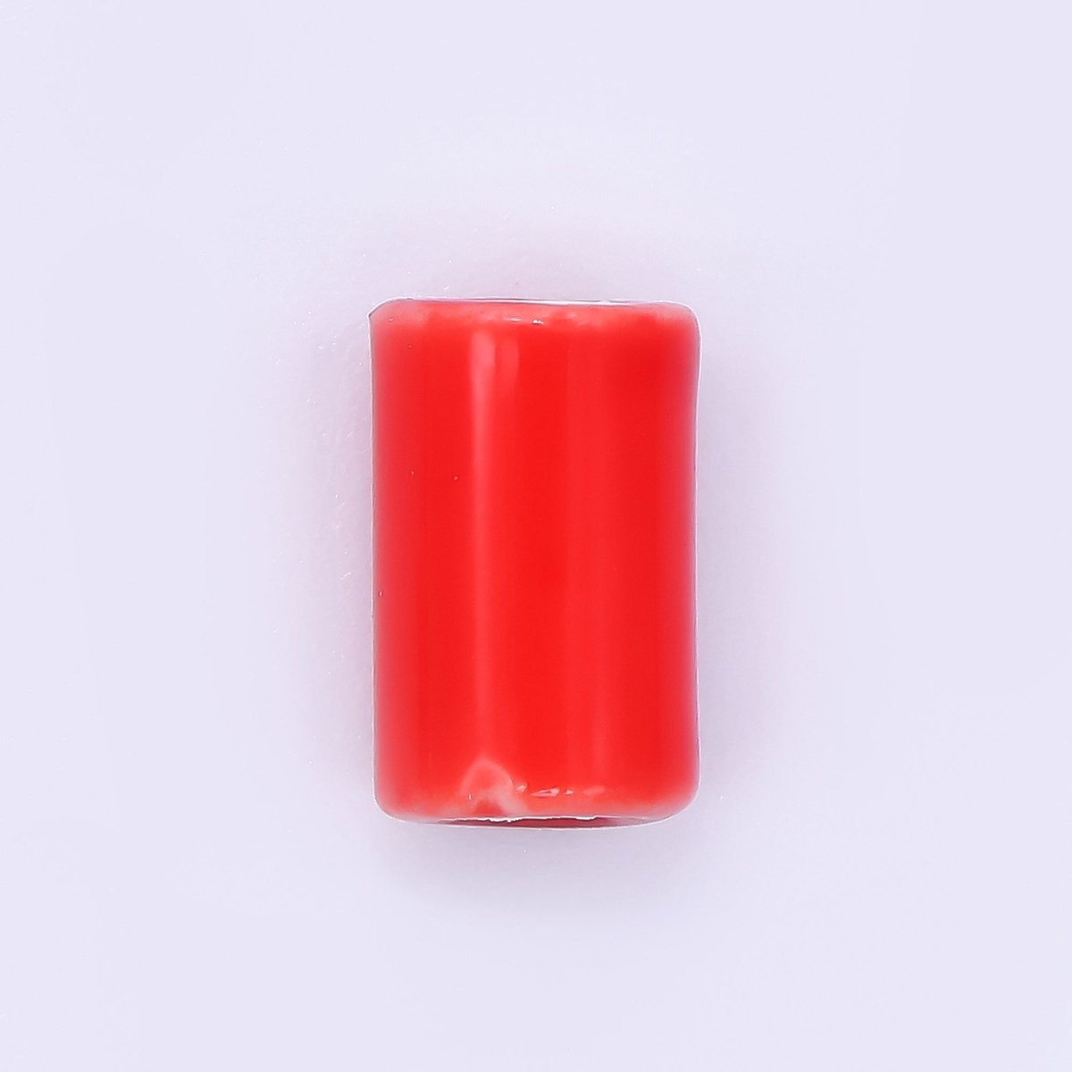 Ceramic Art Colorful Cylinder Tube Bead Spacer | B - 664, B - 666 - B - 668, B - 672 - DLUXCA