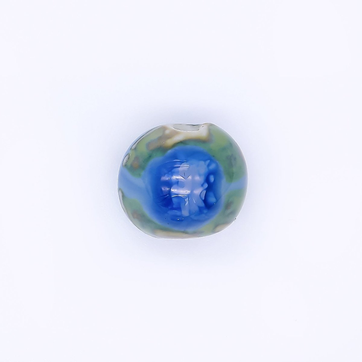 Ceramic Art Colorful Donut with Small Hole Bead Spacer | B - 551, B - 566 - B - 569, B - 575 B - 576 - DLUXCA