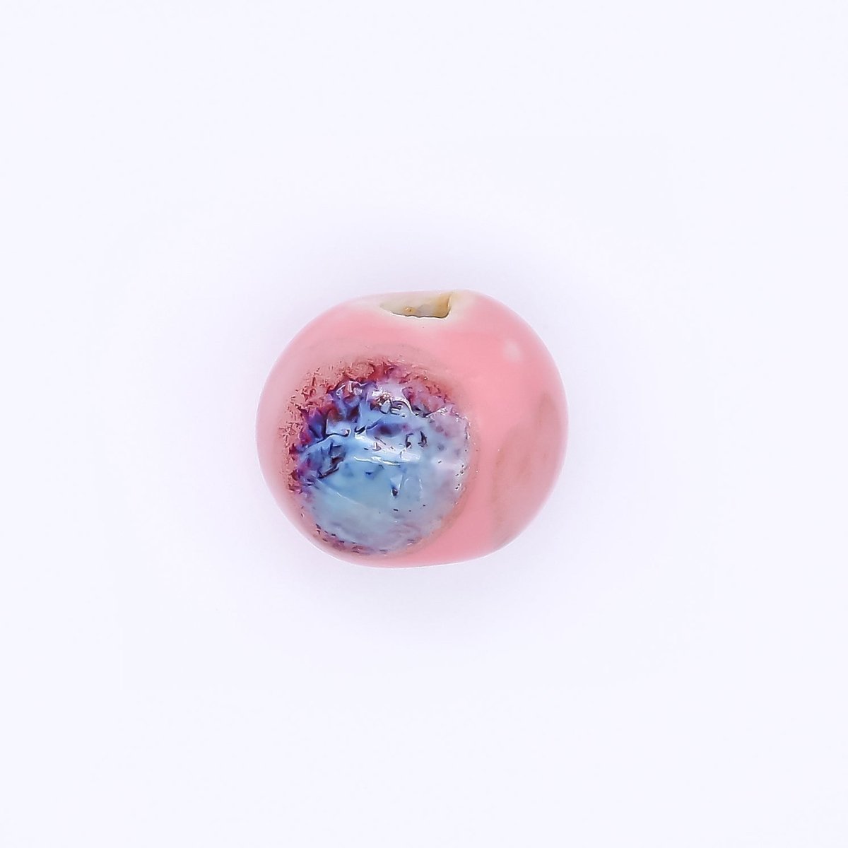 Ceramic Art Colorful Donut with Small Hole Bead Spacer | B - 551, B - 566 - B - 569, B - 575 B - 576 - DLUXCA
