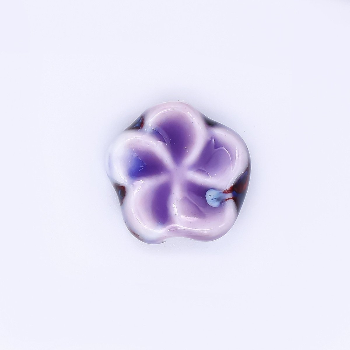 Ceramic Art Colorful Flourish Blooming Flower Bead Spacer | B - 751 B - 752, B - 757 - B762, B - 773 N - 774 - DLUXCA