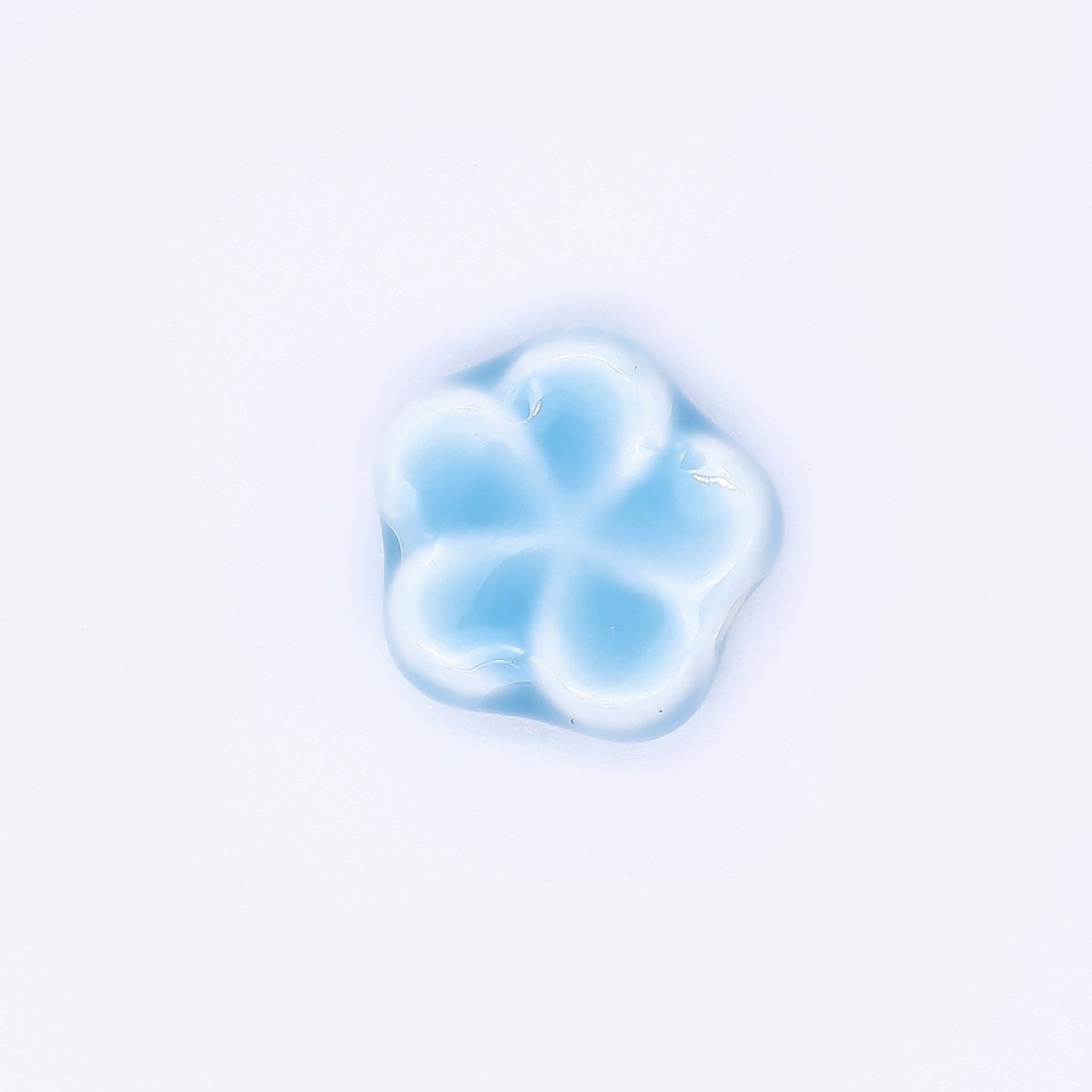 Ceramic Art Colorful Flourish Blooming Flower Bead Spacer | B - 751 B - 752, B - 757 - B762, B - 773 N - 774 - DLUXCA