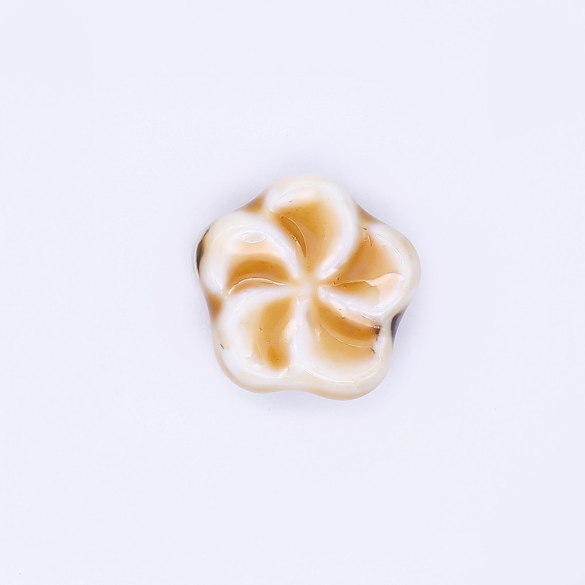Ceramic Art Colorful Flourish Blooming Flower Bead Spacer | B - 751 B - 752, B - 757 - B762, B - 773 N - 774 - DLUXCA