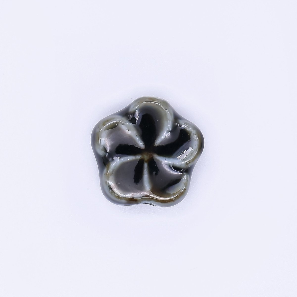 Ceramic Art Colorful Flourish Blooming Flower Bead Spacer | B - 751 B - 752, B - 757 - B762, B - 773 N - 774 - DLUXCA
