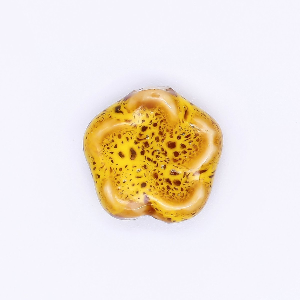Ceramic Art Colorful Flourish Blooming Flower Bead Spacer | B - 751 B - 752, B - 757 - B762, B - 773 N - 774 - DLUXCA