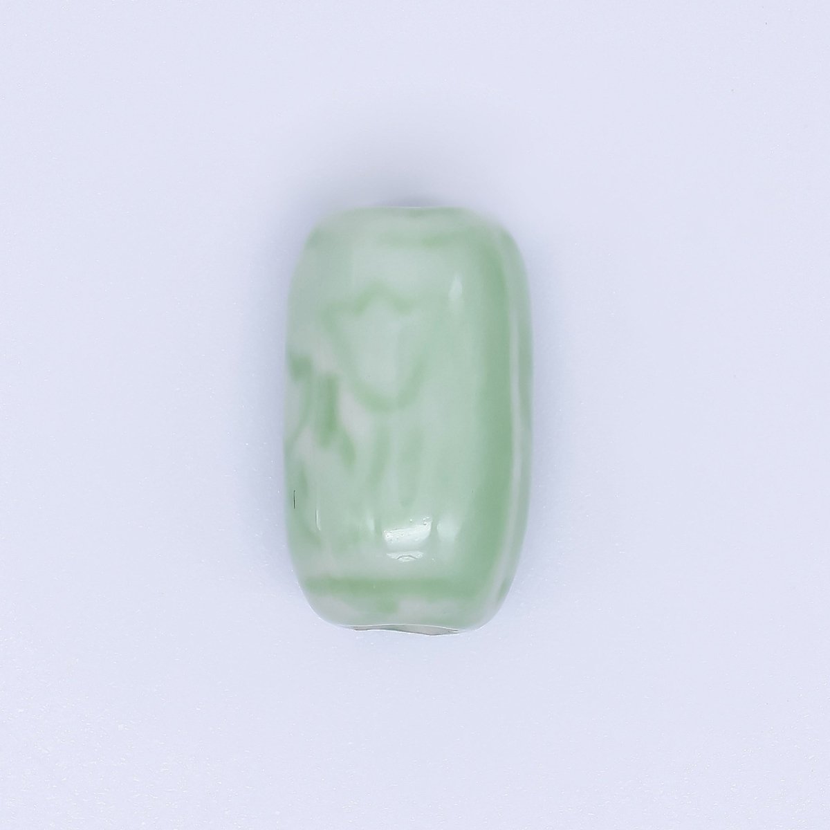 Ceramic Art Colorful Glazed Barrel Cylinders Bead Spacer | B - 878 - B - 880, B - 904 B - 907 B - 925 - DLUXCA
