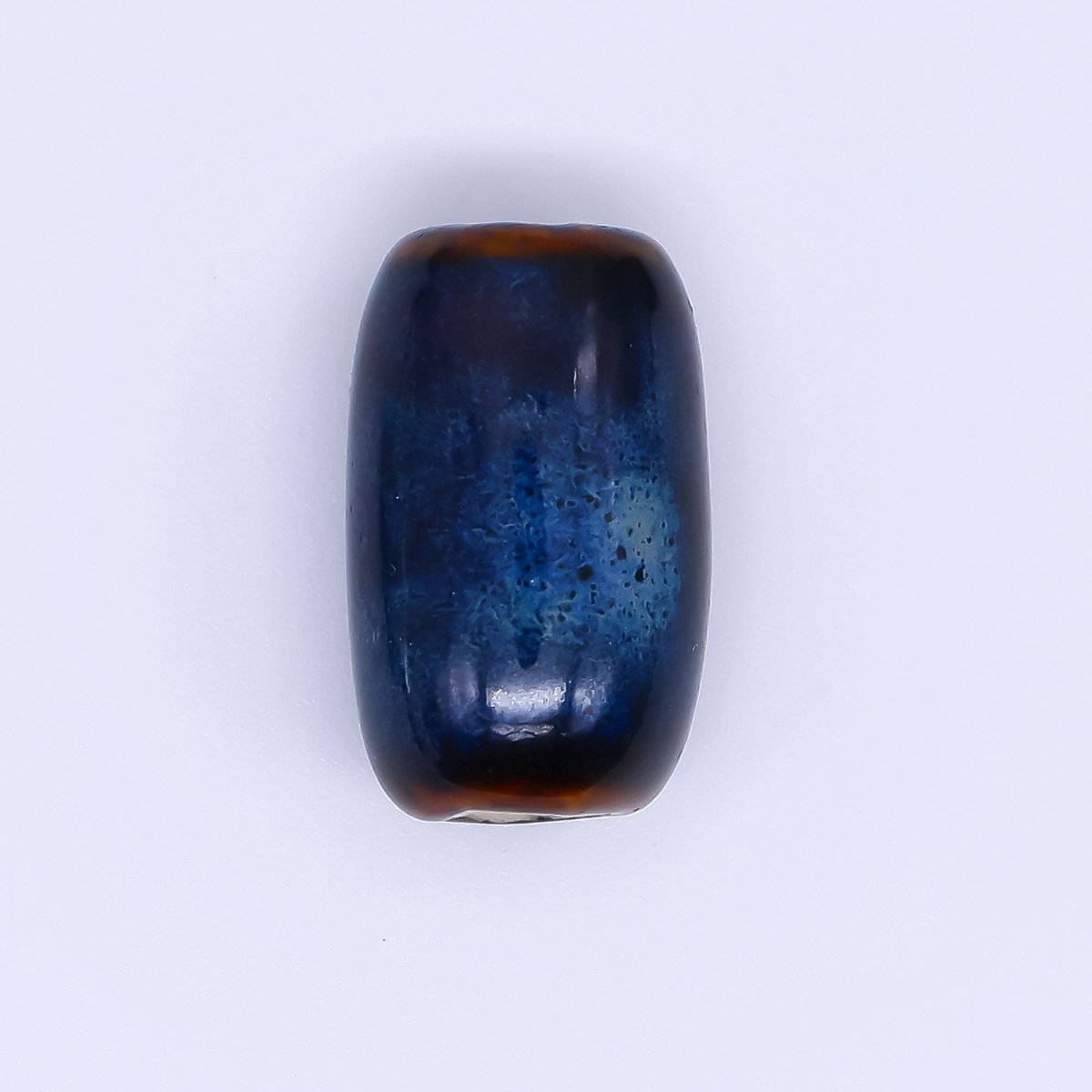 Ceramic Art Colorful Glazed Barrel Cylinders Bead Spacer | B - 878 - B - 880, B - 904 B - 907 B - 925 - DLUXCA