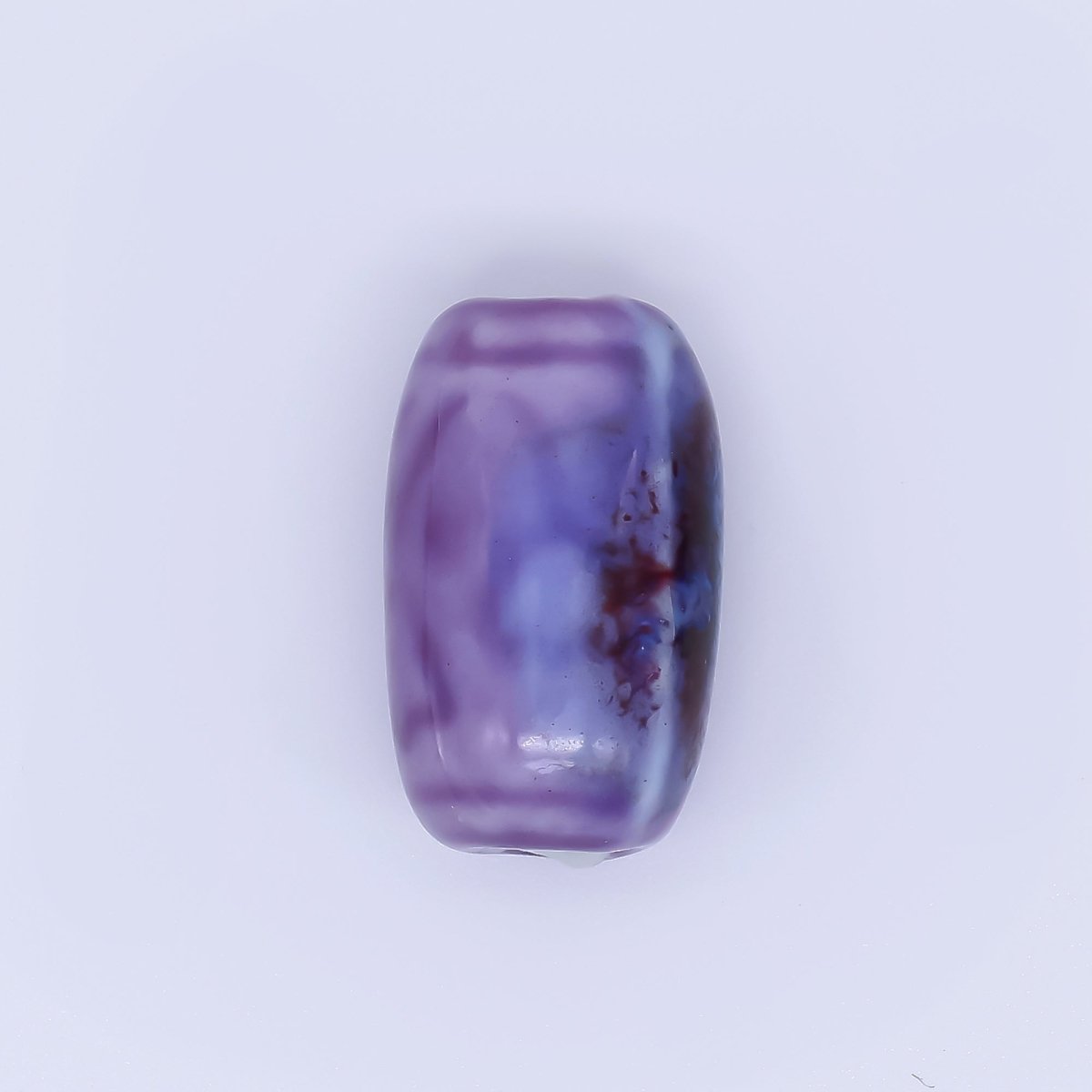 Ceramic Art Colorful Glazed Barrel Cylinders Bead Spacer | B - 878 - B - 880, B - 904 B - 907 B - 925 - DLUXCA