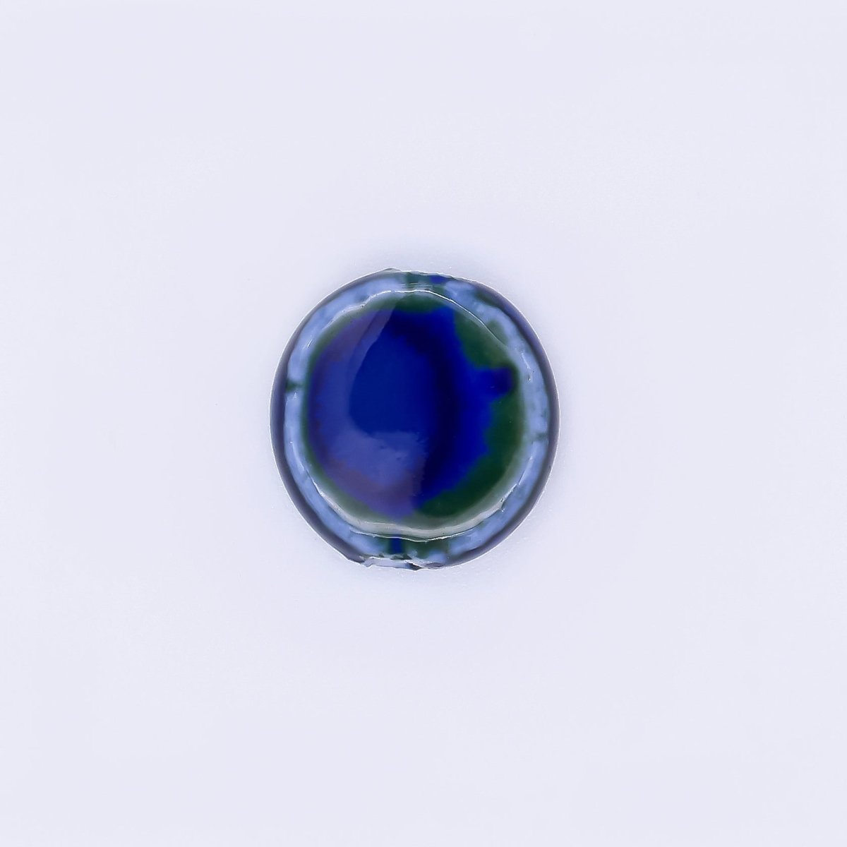 Ceramic Art Colorful Glazed Round Pebbles Bead Spacer | B - 035 B - 043 B - 047 B - 066 B - 086 B - 093 B - 113 B - 126 B - 152 - DLUXCA