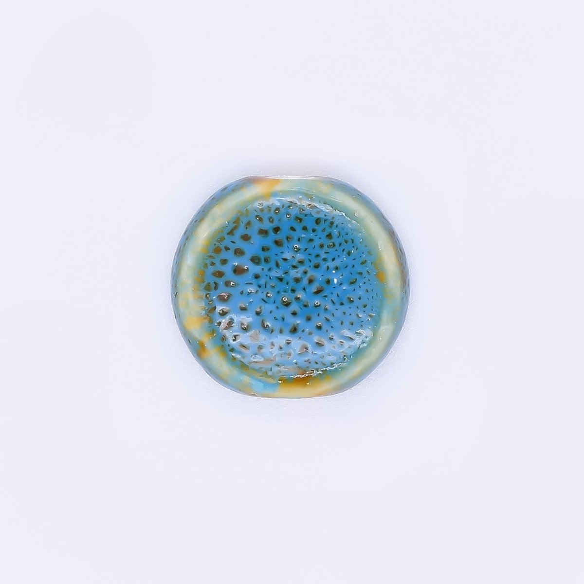 Ceramic Art Colorful Glazed Round Pebbles Bead Spacer | B - 035 B - 043 B - 047 B - 066 B - 086 B - 093 B - 113 B - 126 B - 152 - DLUXCA