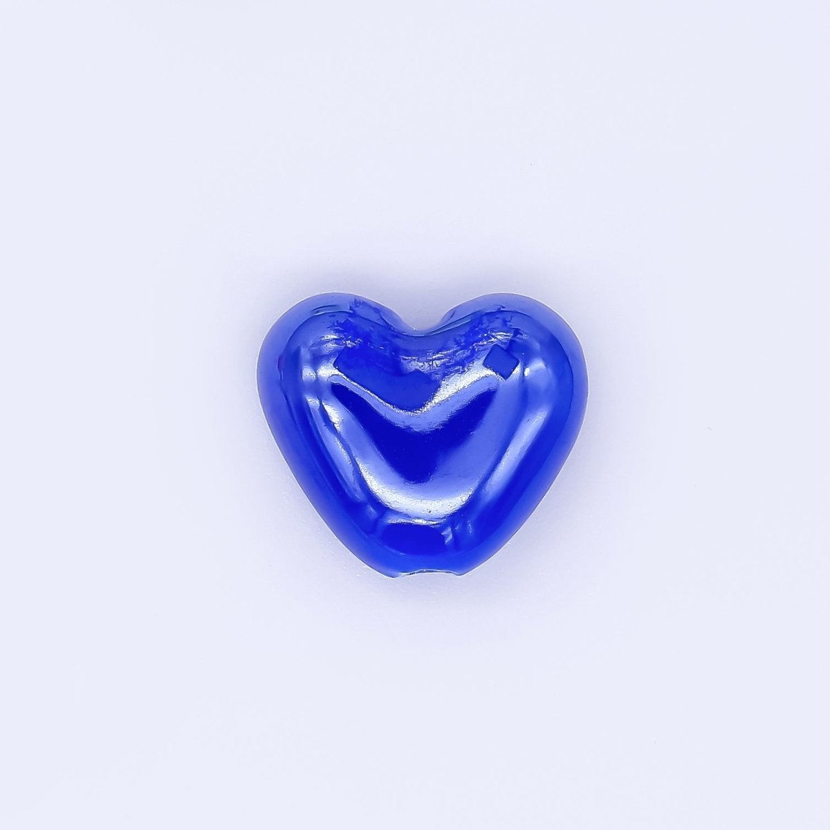 Ceramic Art Colorful Glossy Dainty Heart Bead Spacer | B - 338 B - 339 B - 342, B - 403 - B - 407 - DLUXCA