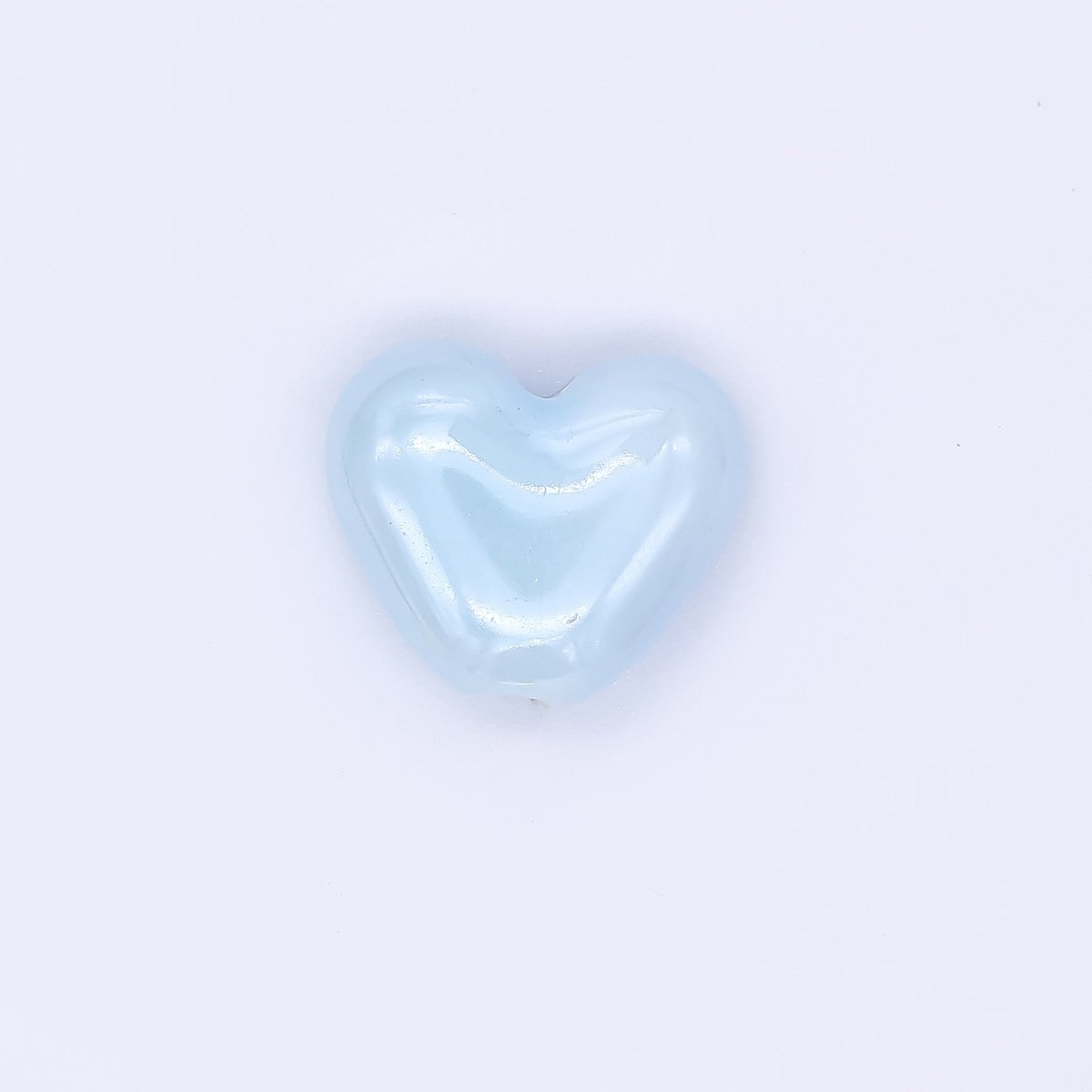 Ceramic Art Colorful Glossy Dainty Heart Bead Spacer | B - 338 B - 339 B - 342, B - 403 - B - 407 - DLUXCA