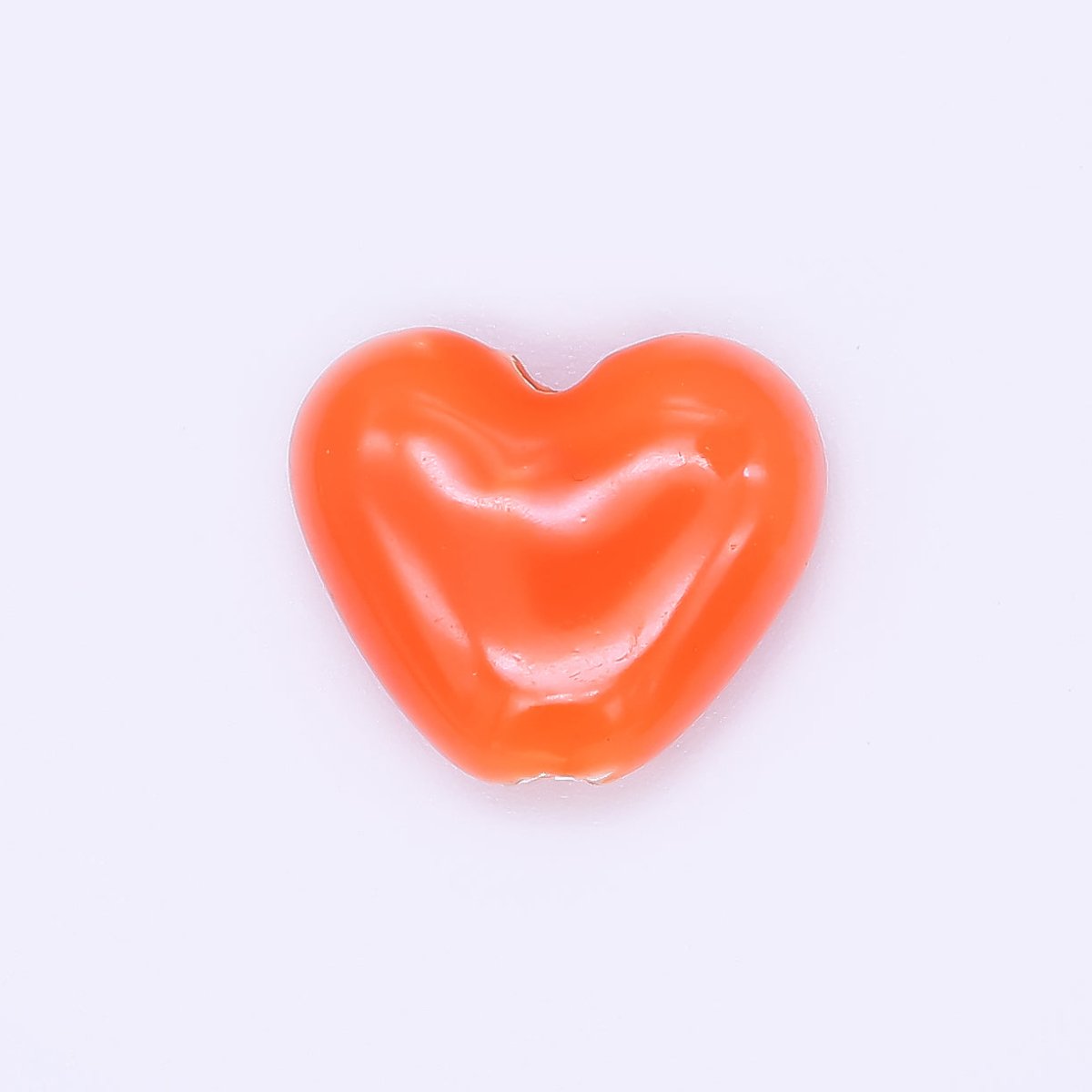 Ceramic Art Colorful Glossy Dainty Heart Bead Spacer | B - 338 B - 339 B - 342, B - 403 - B - 407 - DLUXCA