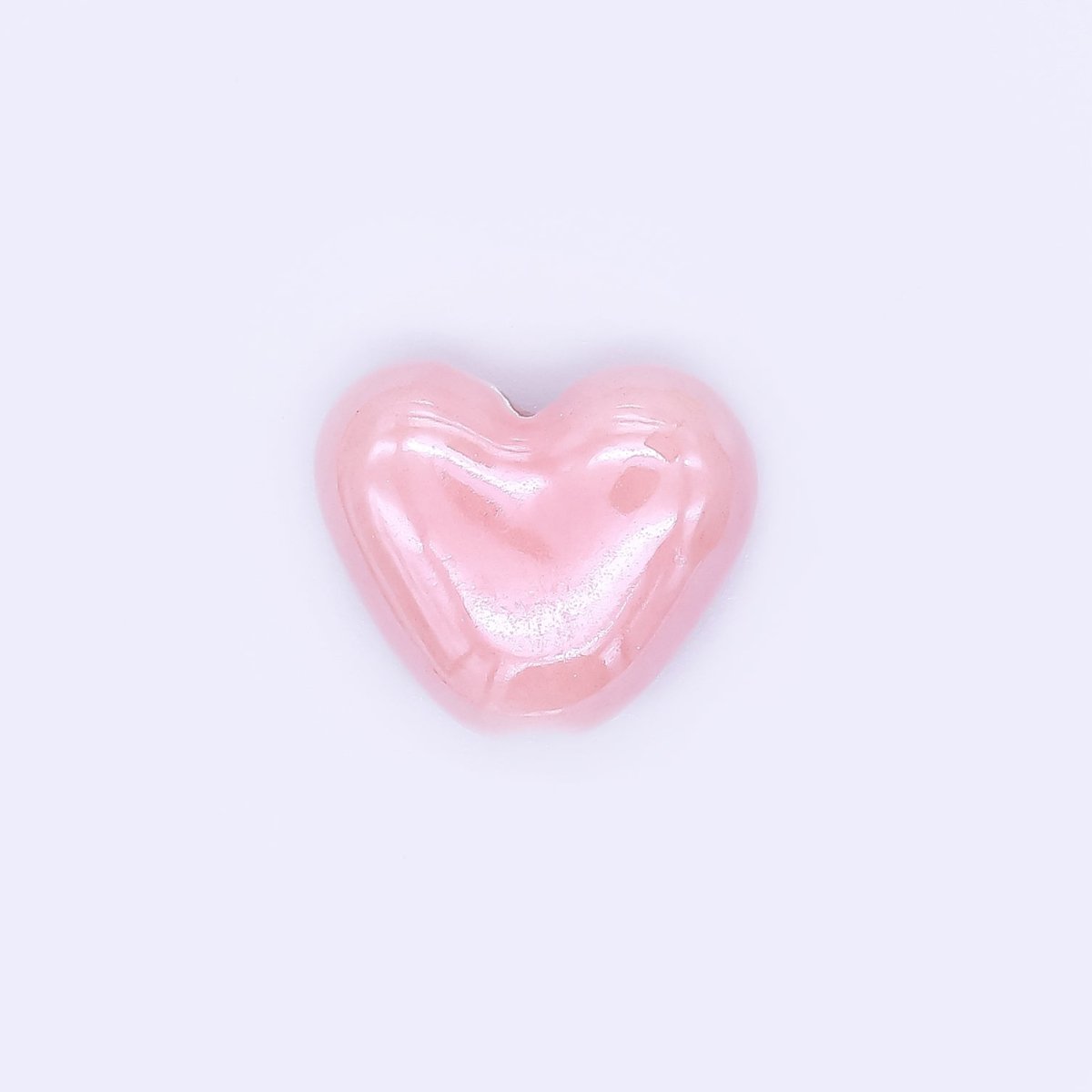 Ceramic Art Colorful Glossy Dainty Heart Bead Spacer | B - 338 B - 339 B - 342, B - 403 - B - 407 - DLUXCA