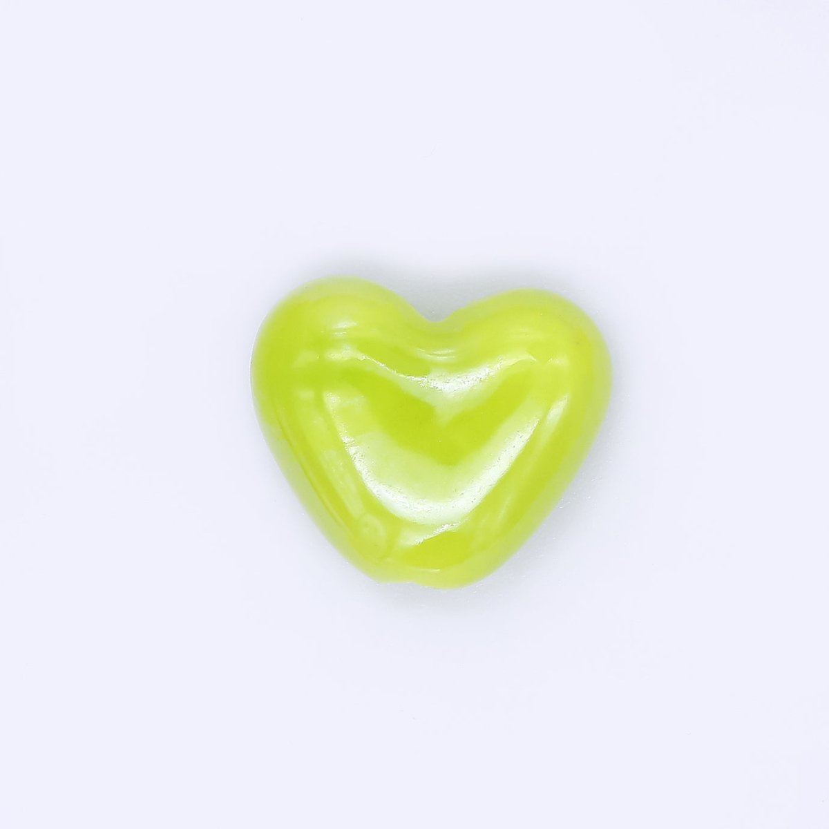Ceramic Art Colorful Glossy Dainty Heart Bead Spacer | B - 338 B - 339 B - 342, B - 403 - B - 407 - DLUXCA