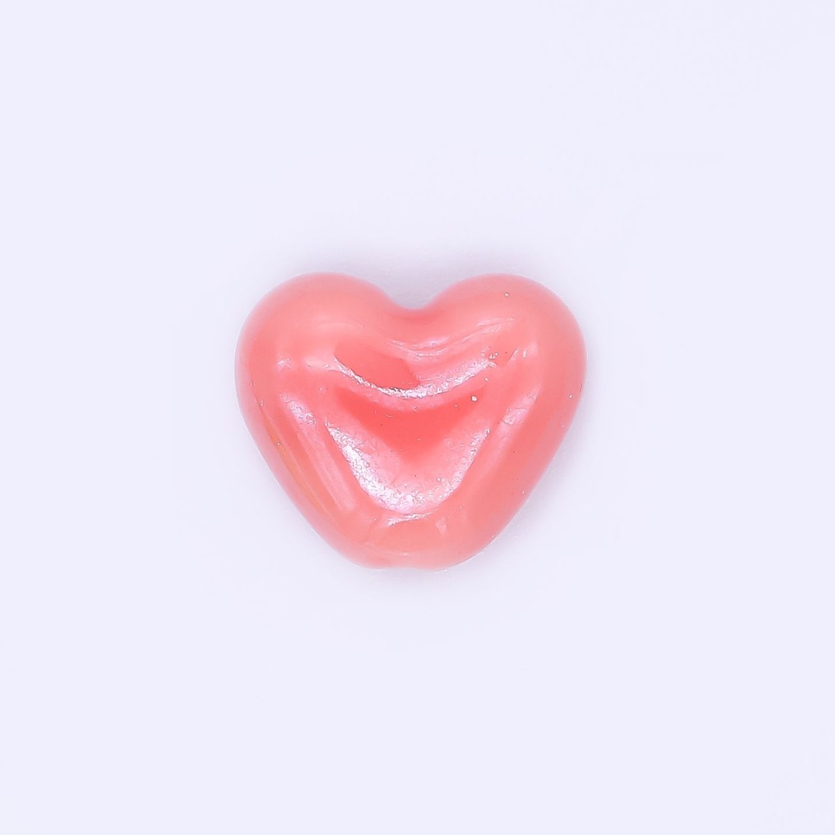 Ceramic Art Colorful Glossy Dainty Heart Bead Spacer | B - 338 B - 339 B - 342, B - 403 - B - 407 - DLUXCA