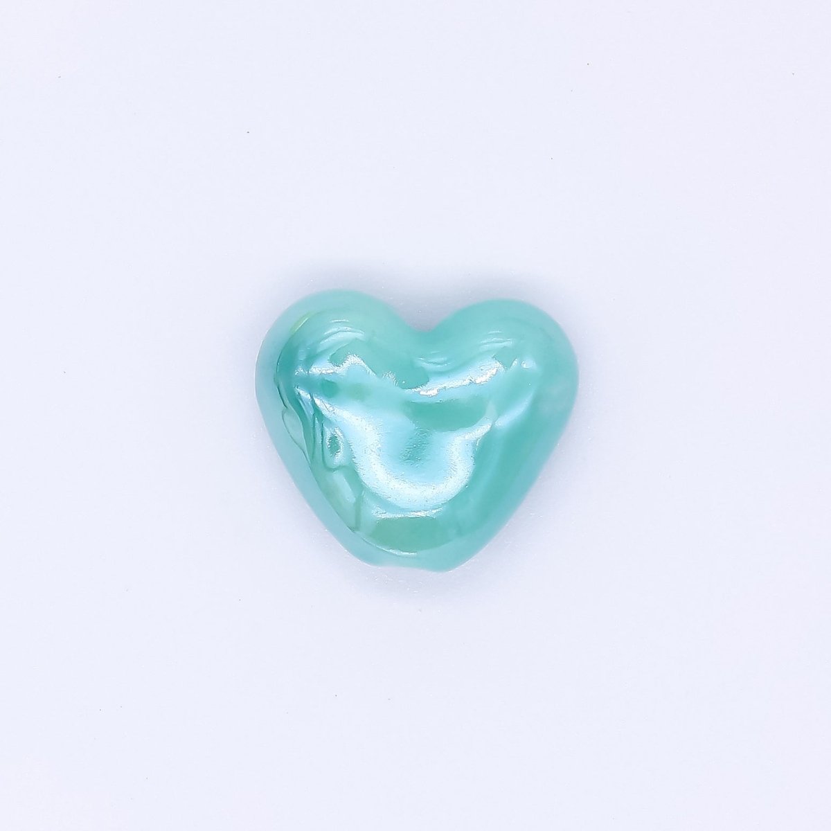 Ceramic Art Colorful Glossy Dainty Heart Bead Spacer | B - 338 B - 339 B - 342, B - 403 - B - 407 - DLUXCA
