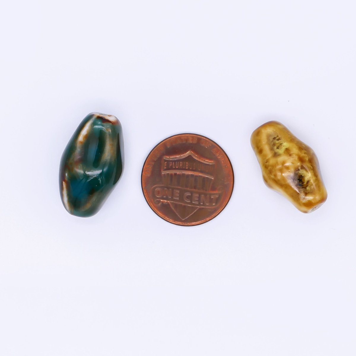 Ceramic Art Colorful Lava Pods Bead Spacer | B - 166 B - 202 B - 218 B - 270 B - 272 B - 290 B - 303 - DLUXCA
