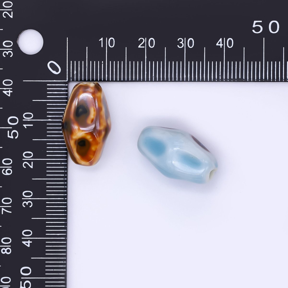 Ceramic Art Colorful Lava Pods Bead Spacer | B - 166 B - 202 B - 218 B - 270 B - 272 B - 290 B - 303 - DLUXCA