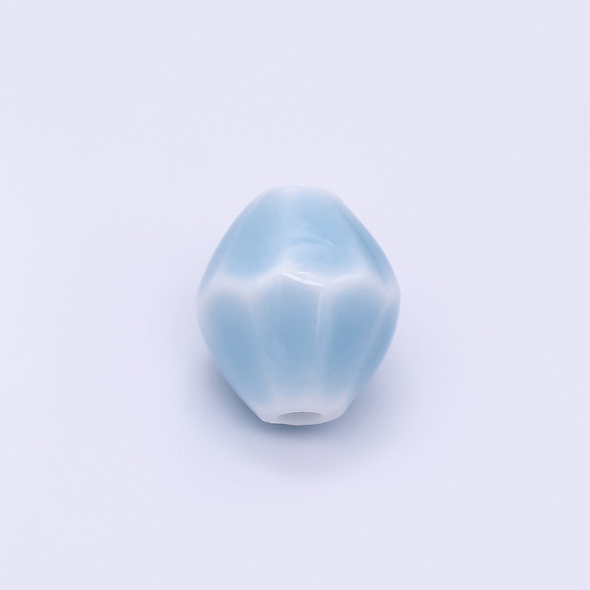 Ceramic Art Colorful Mossy Pod - Shaped Bead Spacer | B - 689 B - 691 B - 692 B - 694, B - 696 - B - 700 - DLUXCA