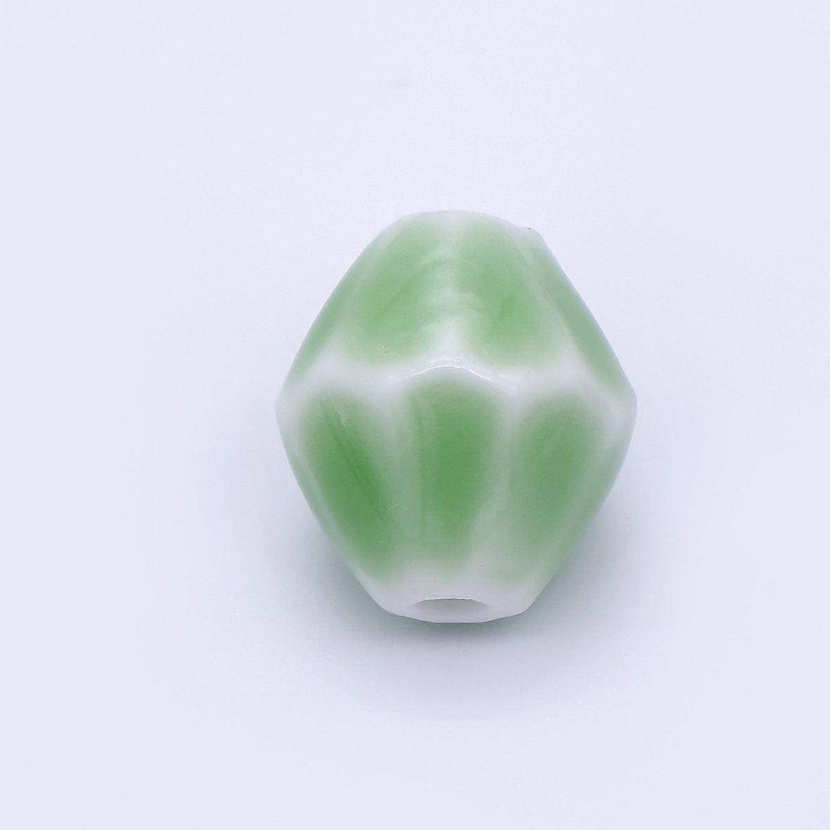 Ceramic Art Colorful Mossy Pod - Shaped Bead Spacer | B - 689 B - 691 B - 692 B - 694, B - 696 - B - 700 - DLUXCA