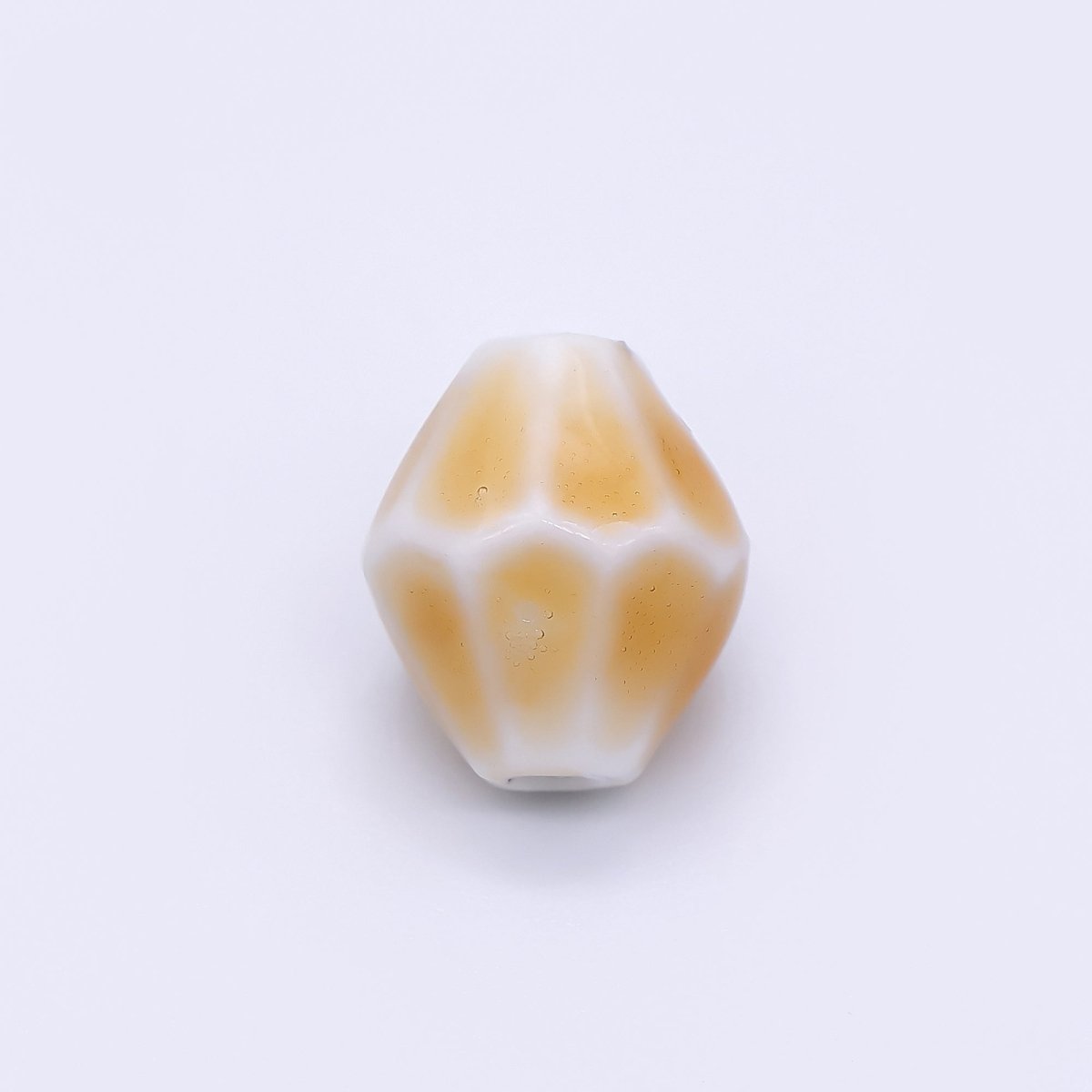 Ceramic Art Colorful Mossy Pod - Shaped Bead Spacer | B - 689 B - 691 B - 692 B - 694, B - 696 - B - 700 - DLUXCA