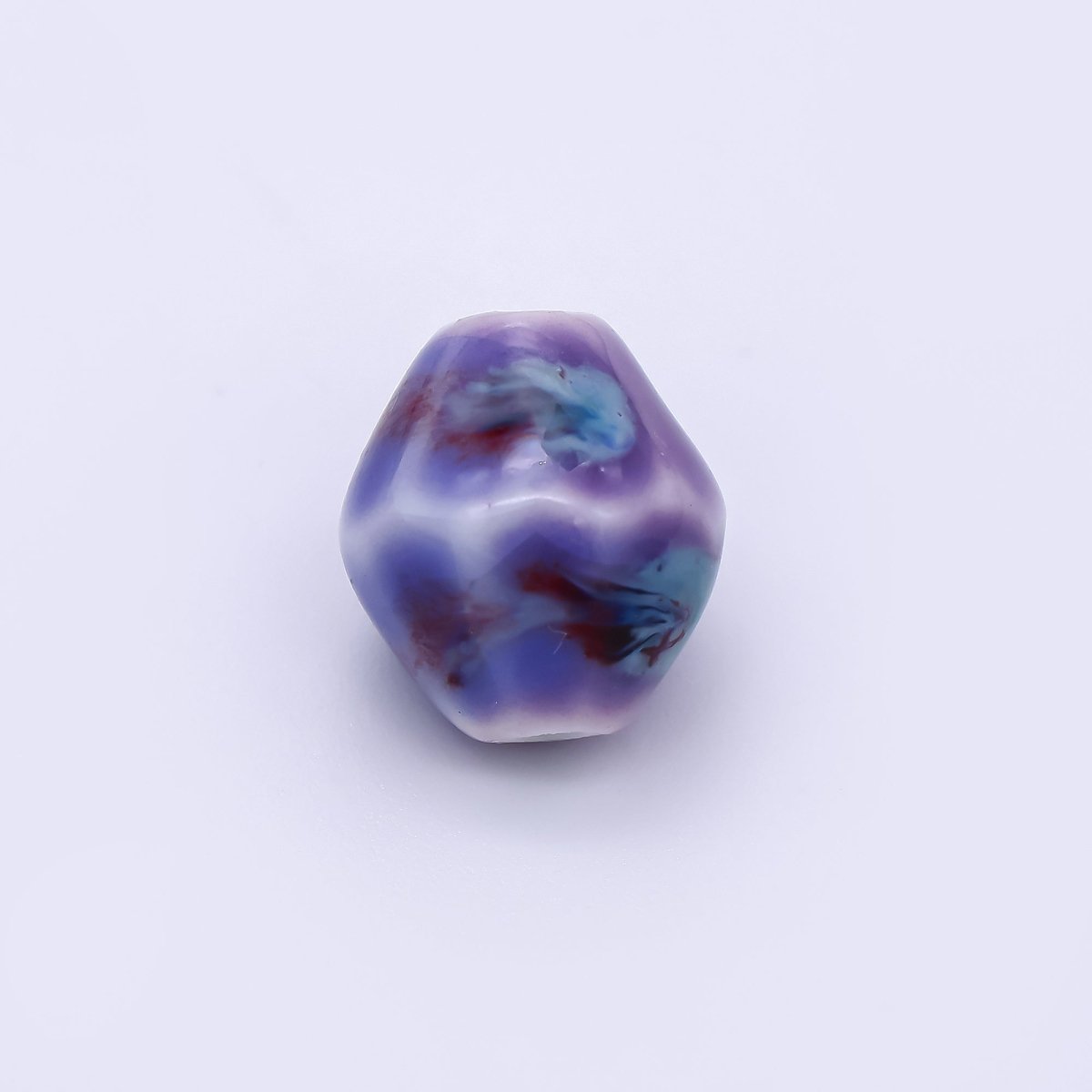 Ceramic Art Colorful Mossy Pod - Shaped Bead Spacer | B - 689 B - 691 B - 692 B - 694, B - 696 - B - 700 - DLUXCA