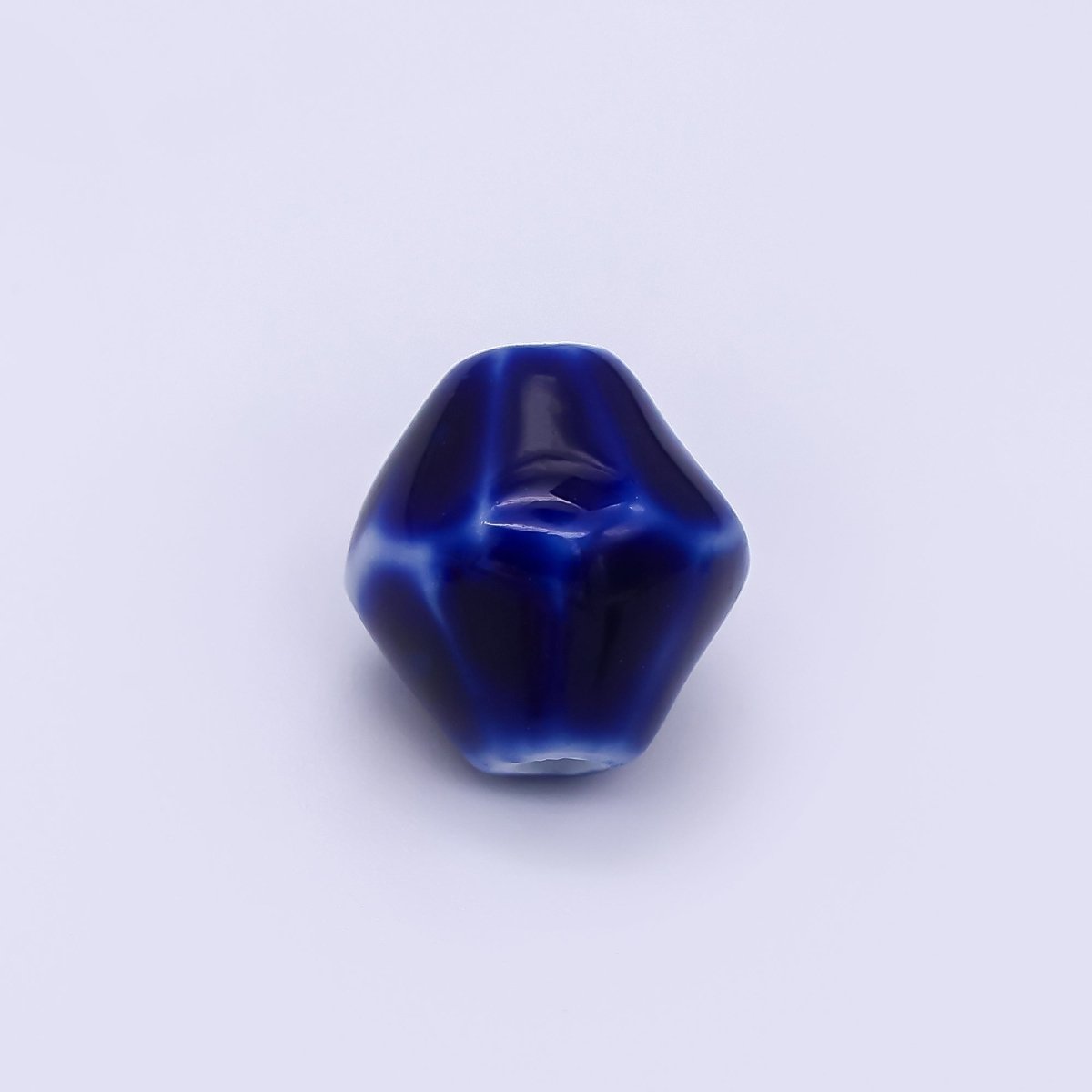 Ceramic Art Colorful Mossy Pod - Shaped Bead Spacer | B - 689 B - 691 B - 692 B - 694, B - 696 - B - 700 - DLUXCA