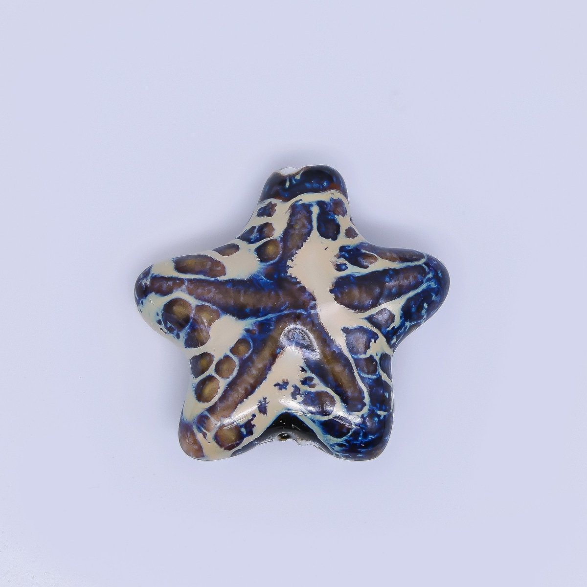 Ceramic Art Colorful Ocean Starfish Bead Spacer | B - 025 B - 026, B - 621 - B - 233, B - 625 - DLUXCA