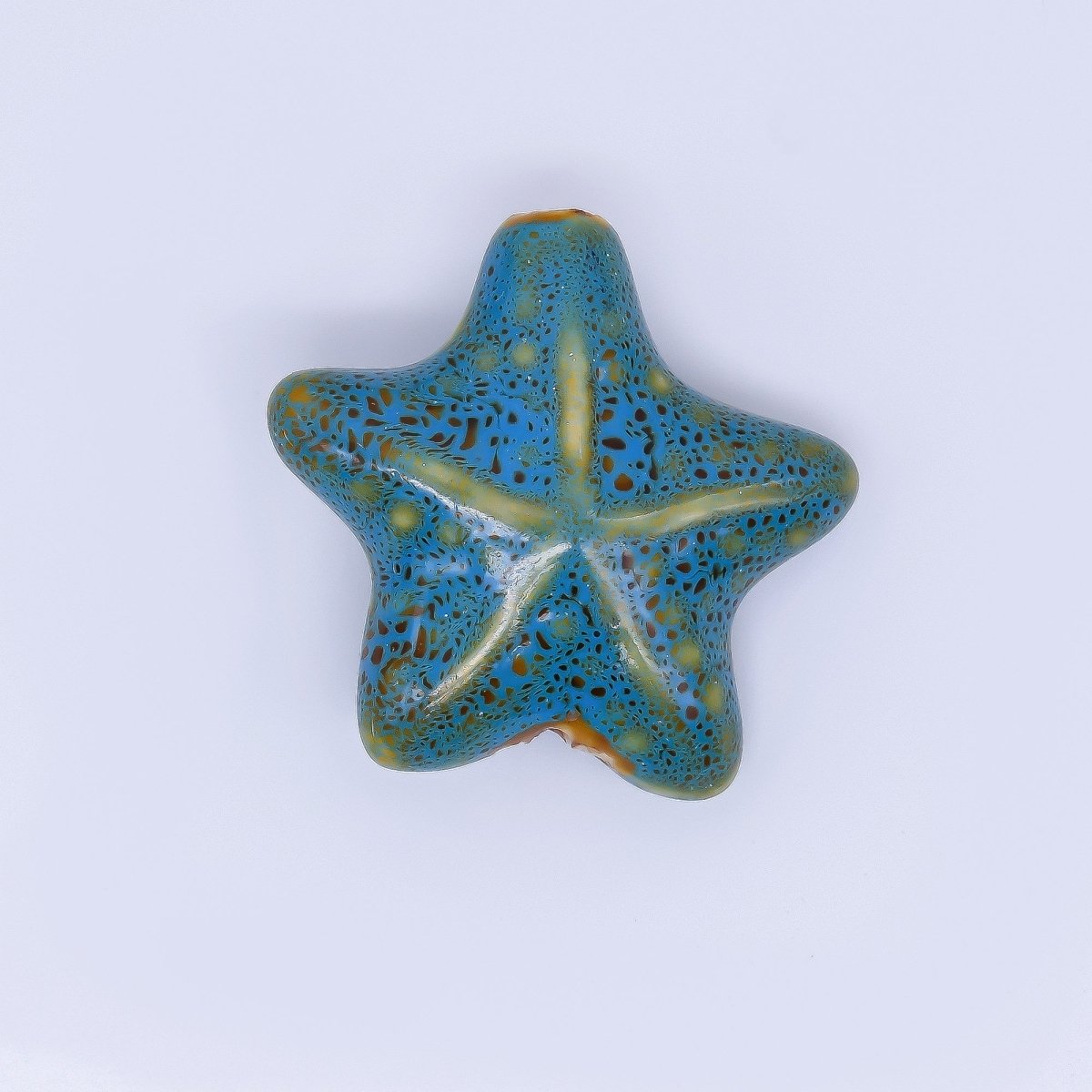 Ceramic Art Colorful Ocean Starfish Bead Spacer | B - 025 B - 026, B - 621 - B - 233, B - 625 - DLUXCA
