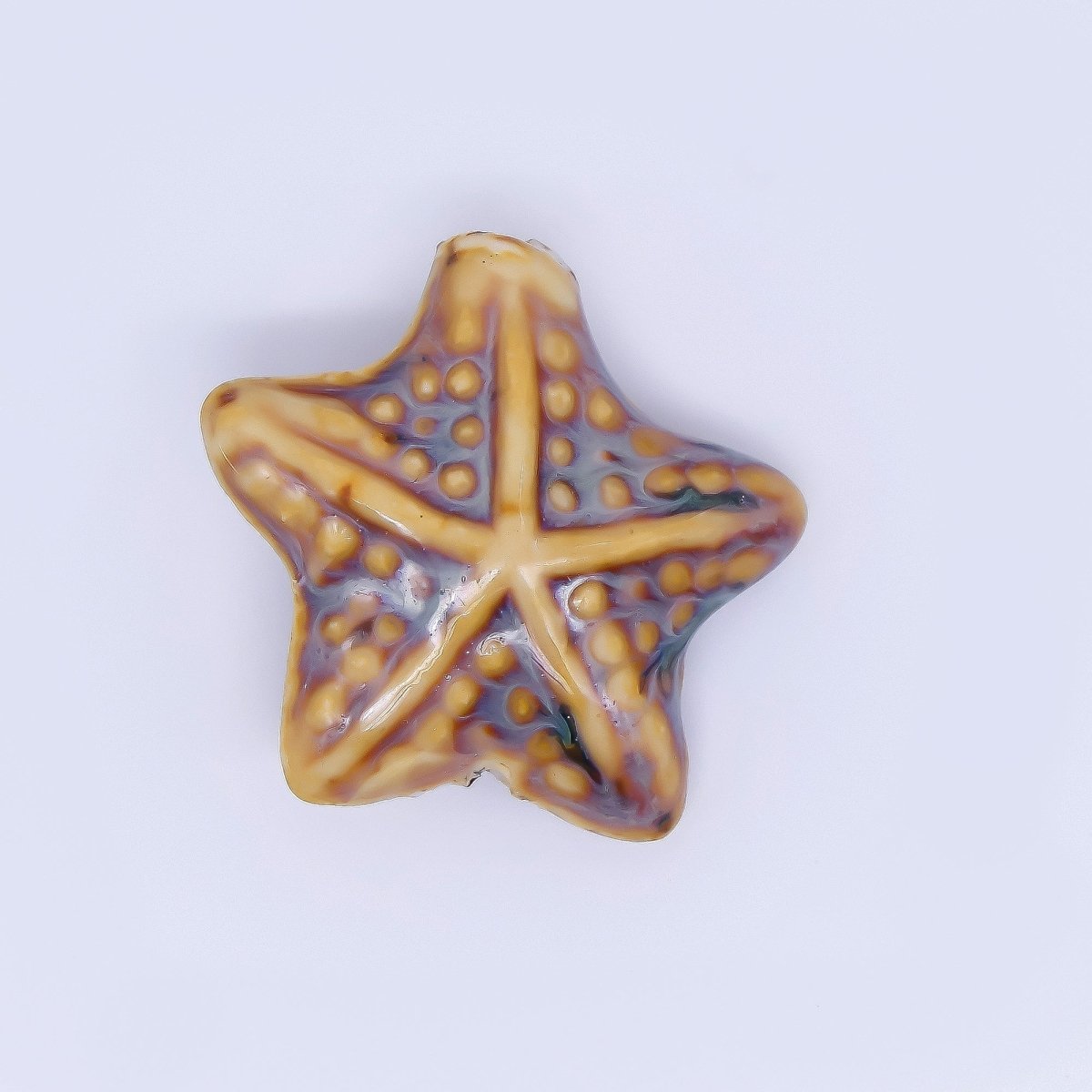 Ceramic Art Colorful Ocean Starfish Bead Spacer | B - 025 B - 026, B - 621 - B - 233, B - 625 - DLUXCA