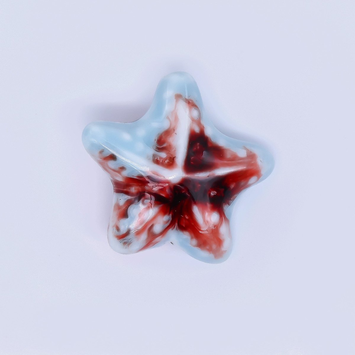 Ceramic Art Colorful Ocean Starfish Bead Spacer | B - 025 B - 026, B - 621 - B - 233, B - 625 - DLUXCA