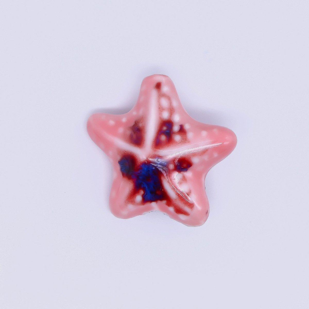 Ceramic Art Colorful Ocean Starfish Bead Spacer | B - 025 B - 026, B - 621 - B - 233, B - 625 - DLUXCA