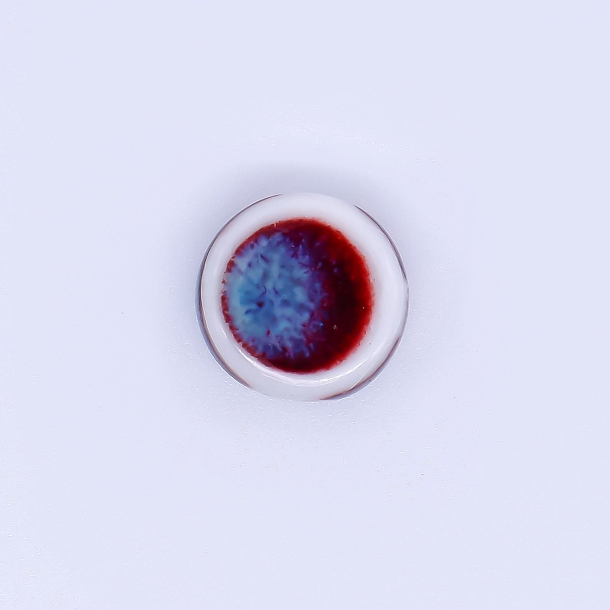 Ceramic Art Colorful Perfectly Circle Round Bead Spacer | B - 526 - B - 528, B - 535 - B - 538, B - 540 B - 541 B - 546, B - 548 - B - 550 - DLUXCA