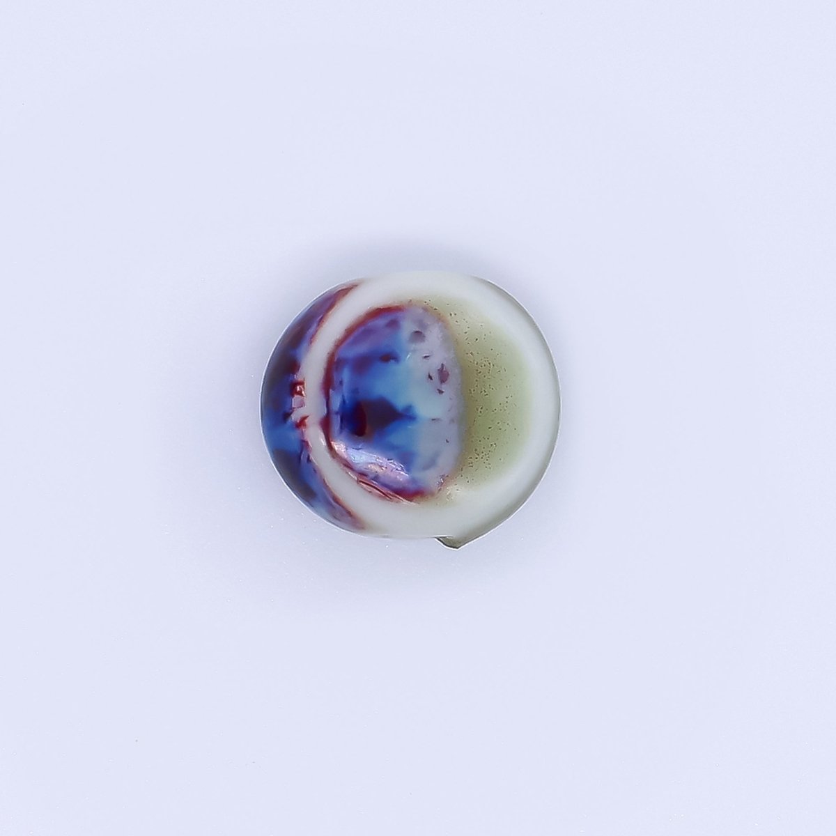 Ceramic Art Colorful Perfectly Circle Round Bead Spacer | B - 526 - B - 528, B - 535 - B - 538, B - 540 B - 541 B - 546, B - 548 - B - 550 - DLUXCA