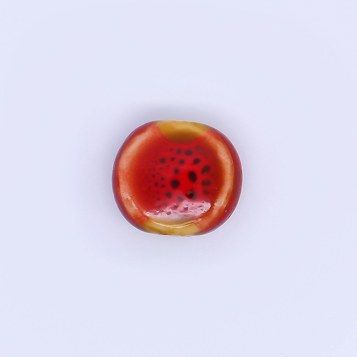 Ceramic Art Colorful Perfectly Circle Round Bead Spacer | B - 526 - B - 528, B - 535 - B - 538, B - 540 B - 541 B - 546, B - 548 - B - 550 - DLUXCA