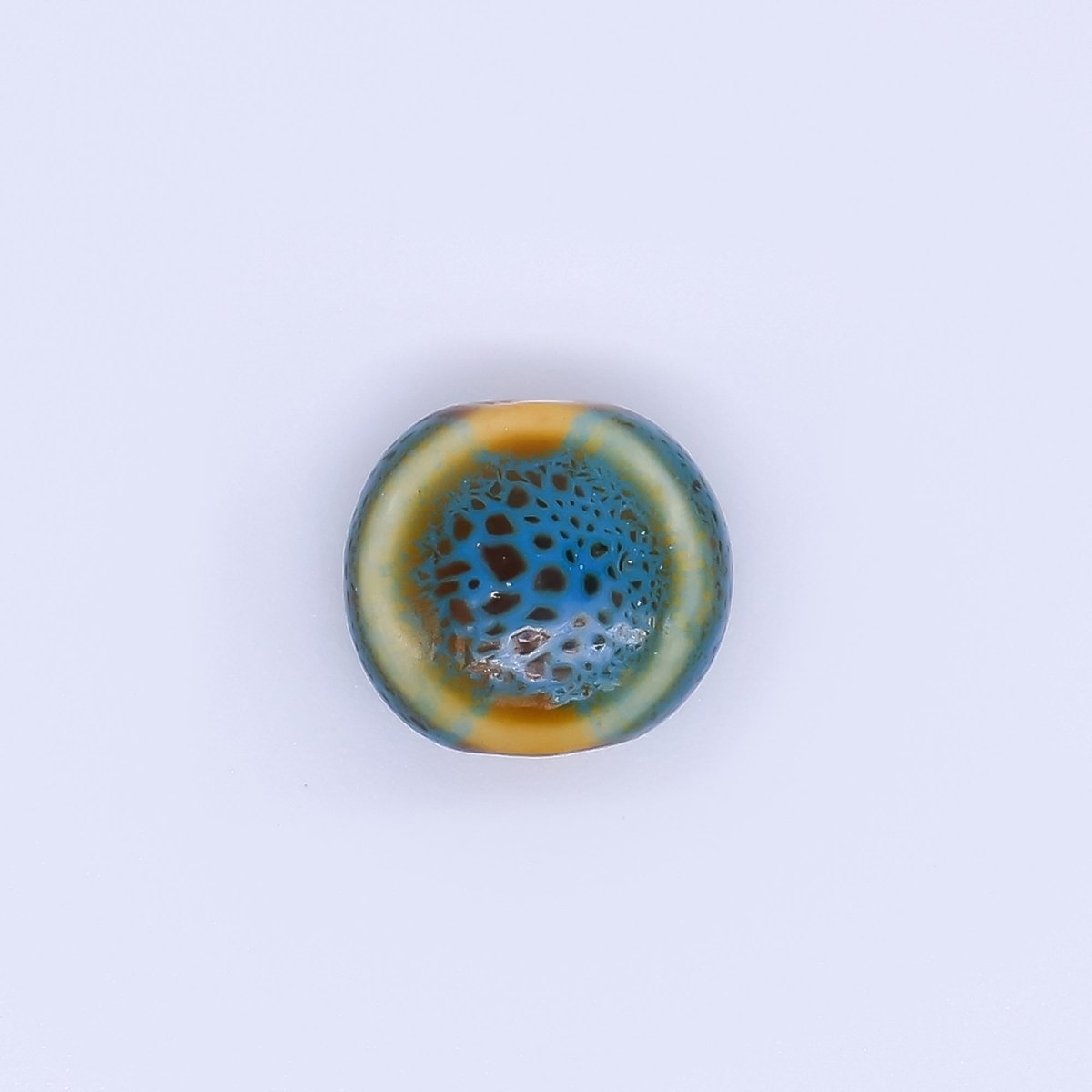 Ceramic Art Colorful Perfectly Circle Round Bead Spacer | B - 526 - B - 528, B - 535 - B - 538, B - 540 B - 541 B - 546, B - 548 - B - 550 - DLUXCA