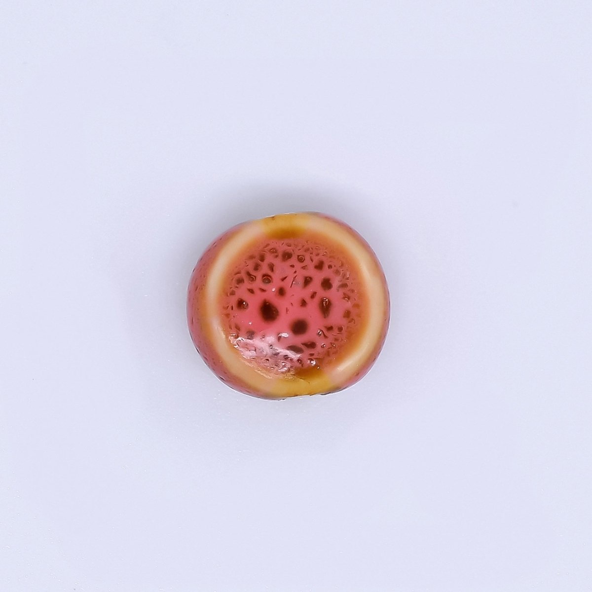Ceramic Art Colorful Perfectly Circle Round Bead Spacer | B - 526 - B - 528, B - 535 - B - 538, B - 540 B - 541 B - 546, B - 548 - B - 550 - DLUXCA