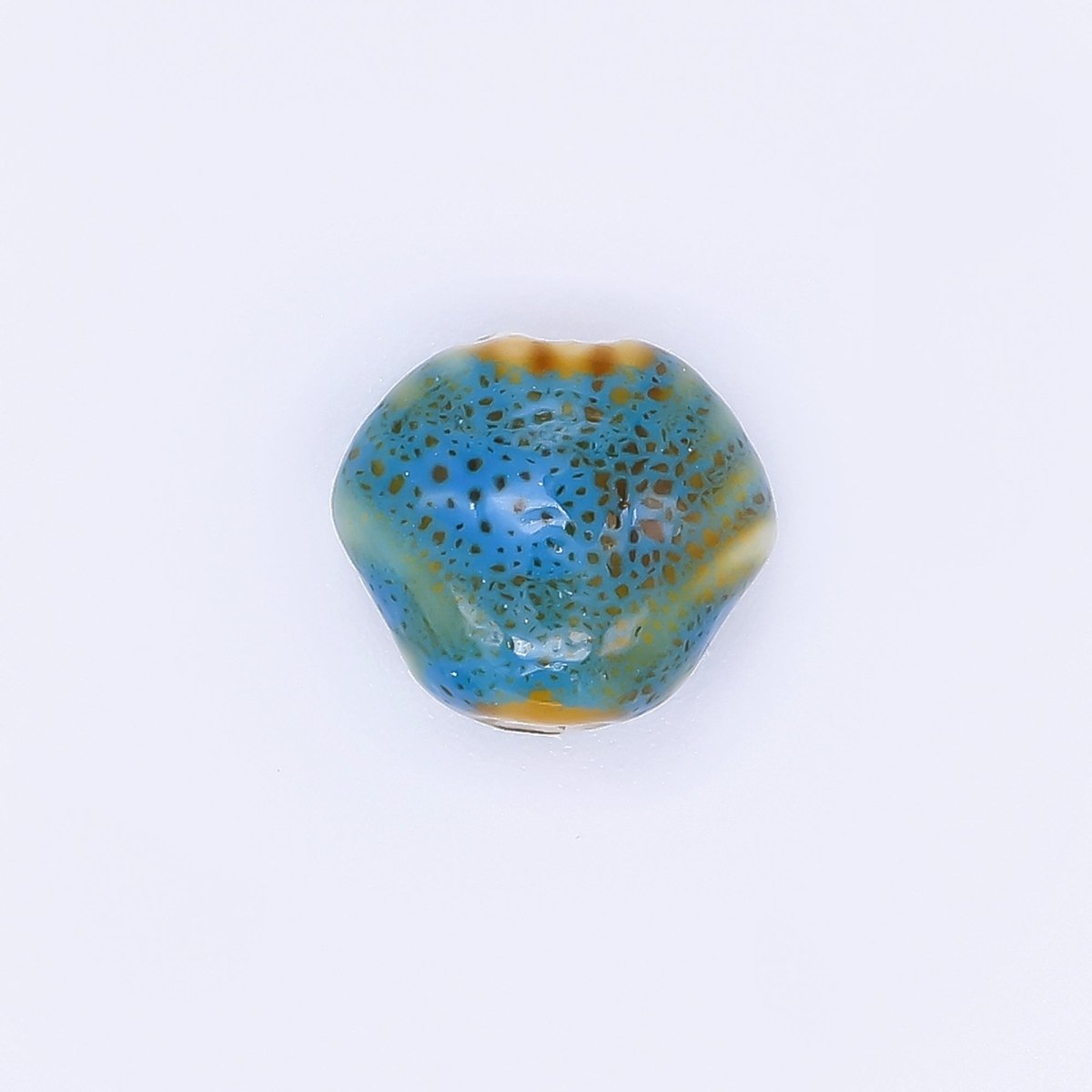 Ceramic Art Colorful Seashell - Shaped Bead Spacer | B - 799, B - 801 - B - 805 - DLUXCA