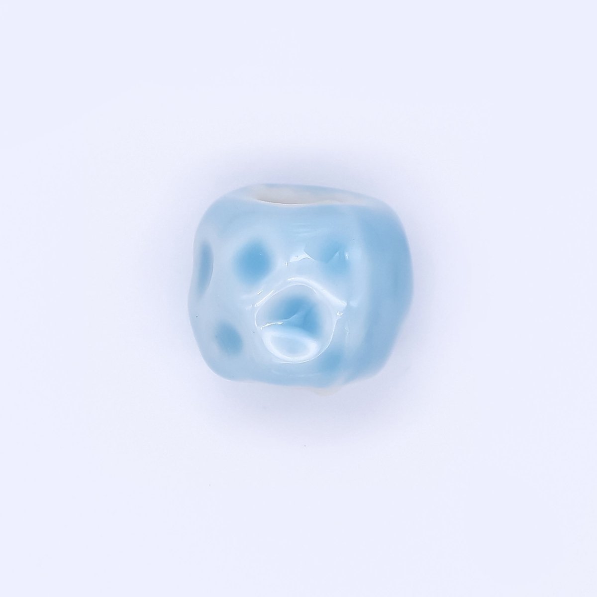 Ceramic Art Colorful Simple Rondelle Donut Bead Spacer | B - 701 B - 711 B - 712 B - 928 B - 929 - DLUXCA