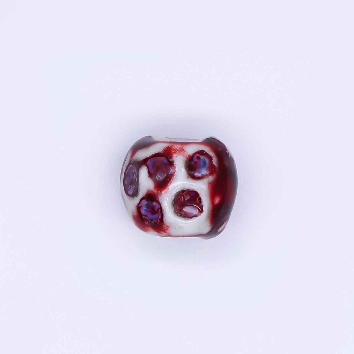 Ceramic Art Colorful Simple Rondelle Donut Bead Spacer | B - 701 B - 711 B - 712 B - 928 B - 929 - DLUXCA