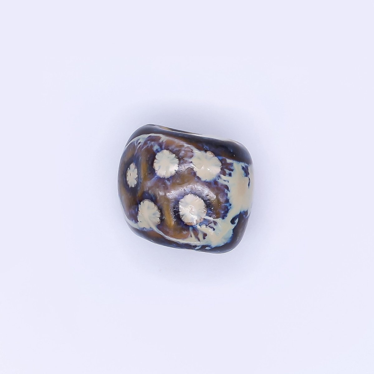 Ceramic Art Colorful Simple Rondelle Donut Bead Spacer | B - 701 B - 711 B - 712 B - 928 B - 929 - DLUXCA