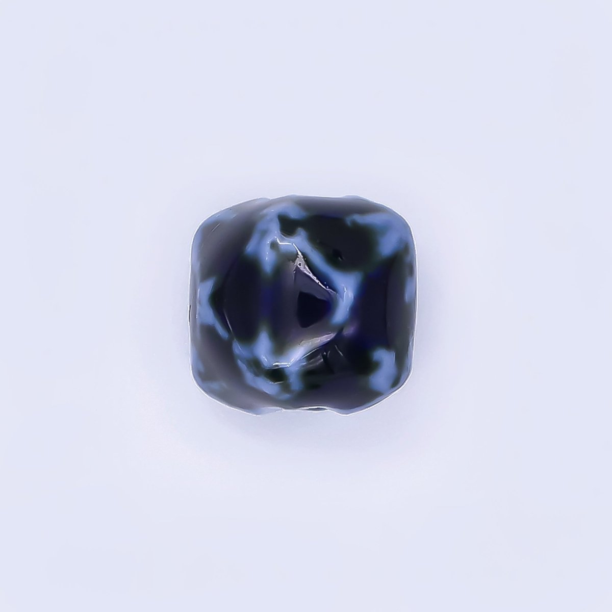 Ceramic Art Colorful Soft - Rounded Box Bead Spacer | B - 318 B - 328 B - 348 B - 355 B - 356 B - 367 B - 419 - DLUXCA