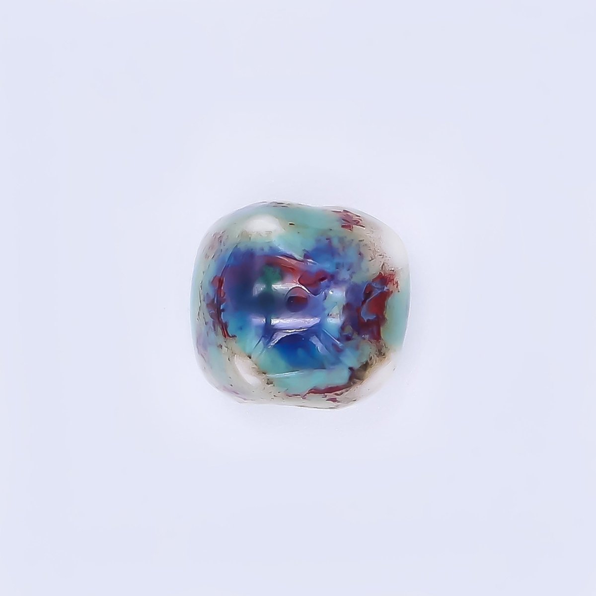 Ceramic Art Colorful Soft - Rounded Box Bead Spacer | B - 318 B - 328 B - 348 B - 355 B - 356 B - 367 B - 419 - DLUXCA