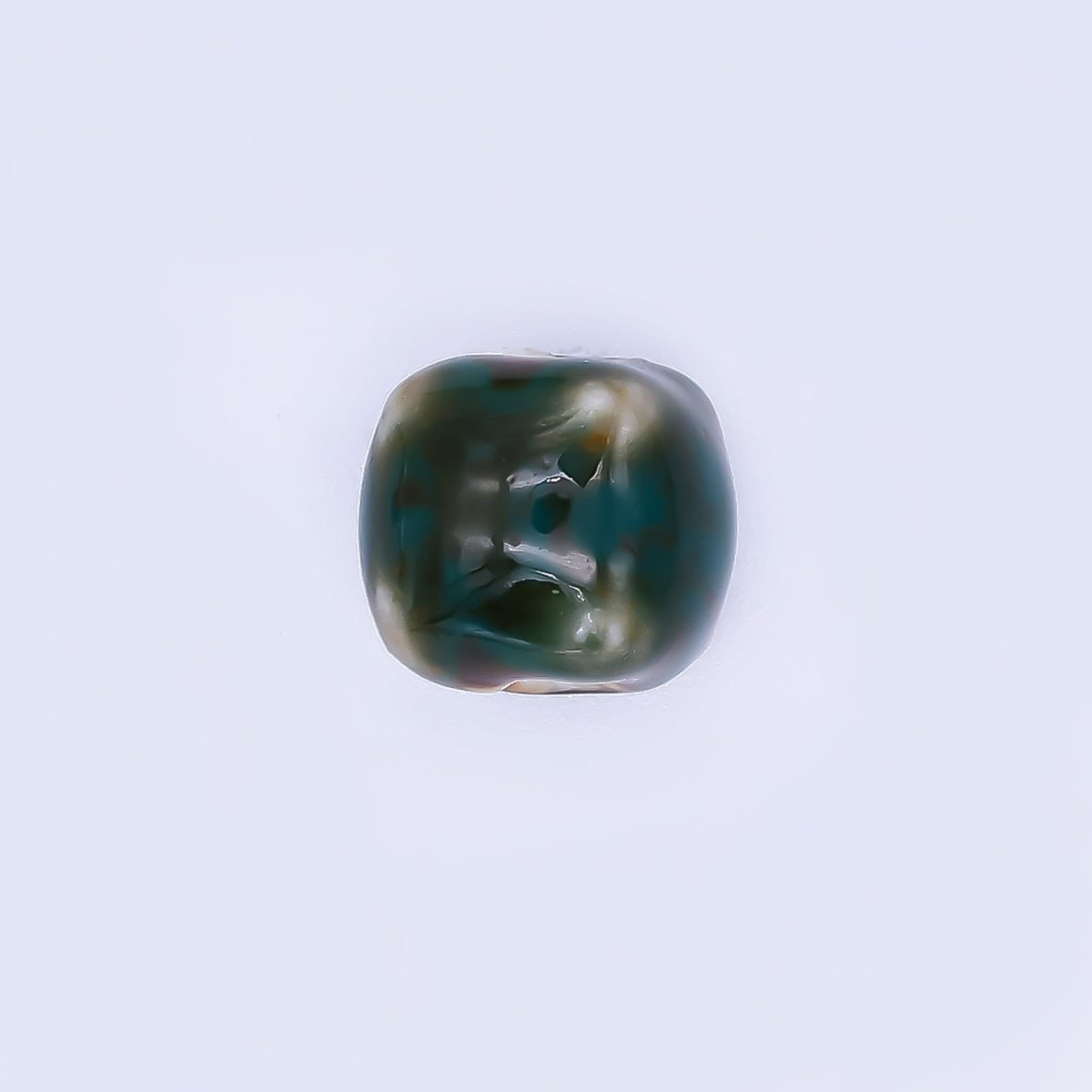 Ceramic Art Colorful Soft - Rounded Box Bead Spacer | B - 318 B - 328 B - 348 B - 355 B - 356 B - 367 B - 419 - DLUXCA
